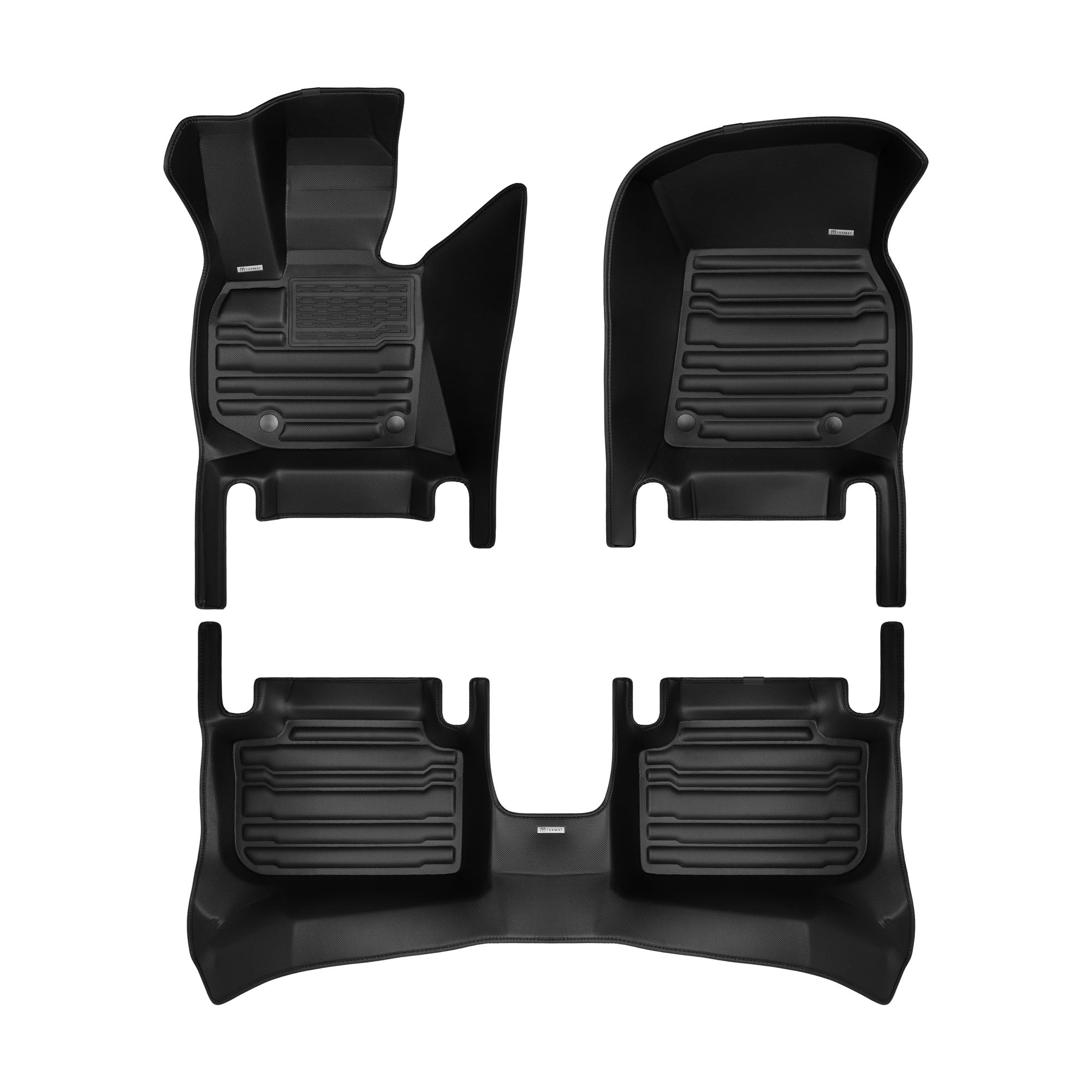 Custom-Fit 3D Floor Mats For BMW X3 (E83, F25, G01) 2004-2024 - 4-Piece Rubber Set, Black