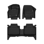 A set of black TuxMat car floor mats for Ford Edge models.