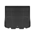 A set of black TuxMat trunk mats for Ford Edge models.