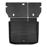 A set of black TuxMat trunk mats for Mitsubishi RVR models.
