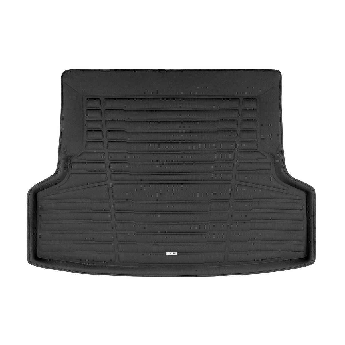 A set of black TuxMat trunk mats for Subaru WRX models.