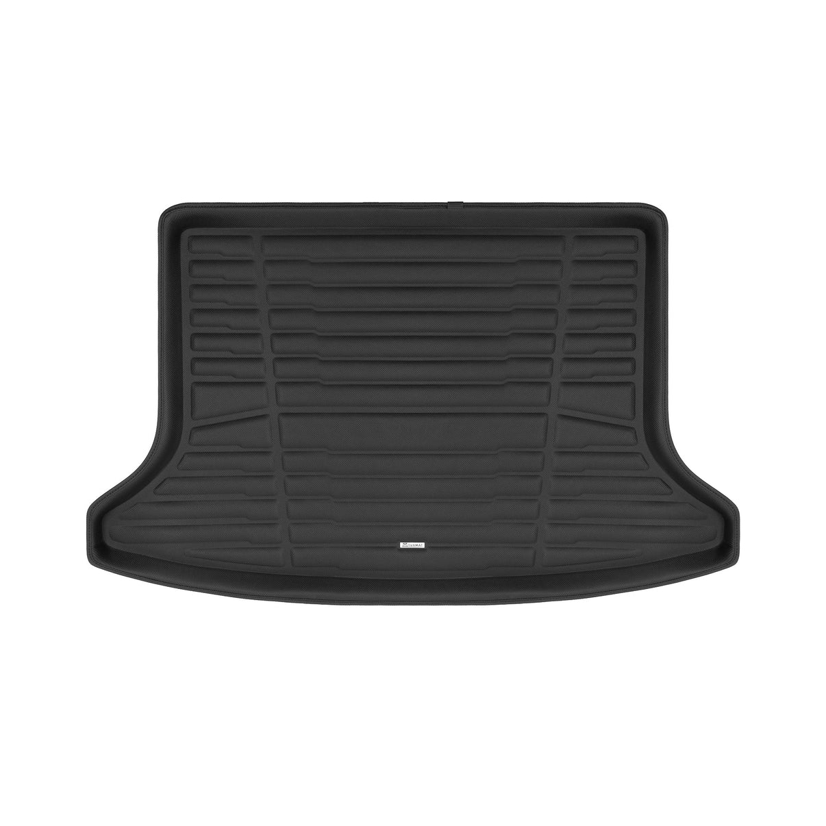 A set of black TuxMat trunk mats for Kia Niro models.