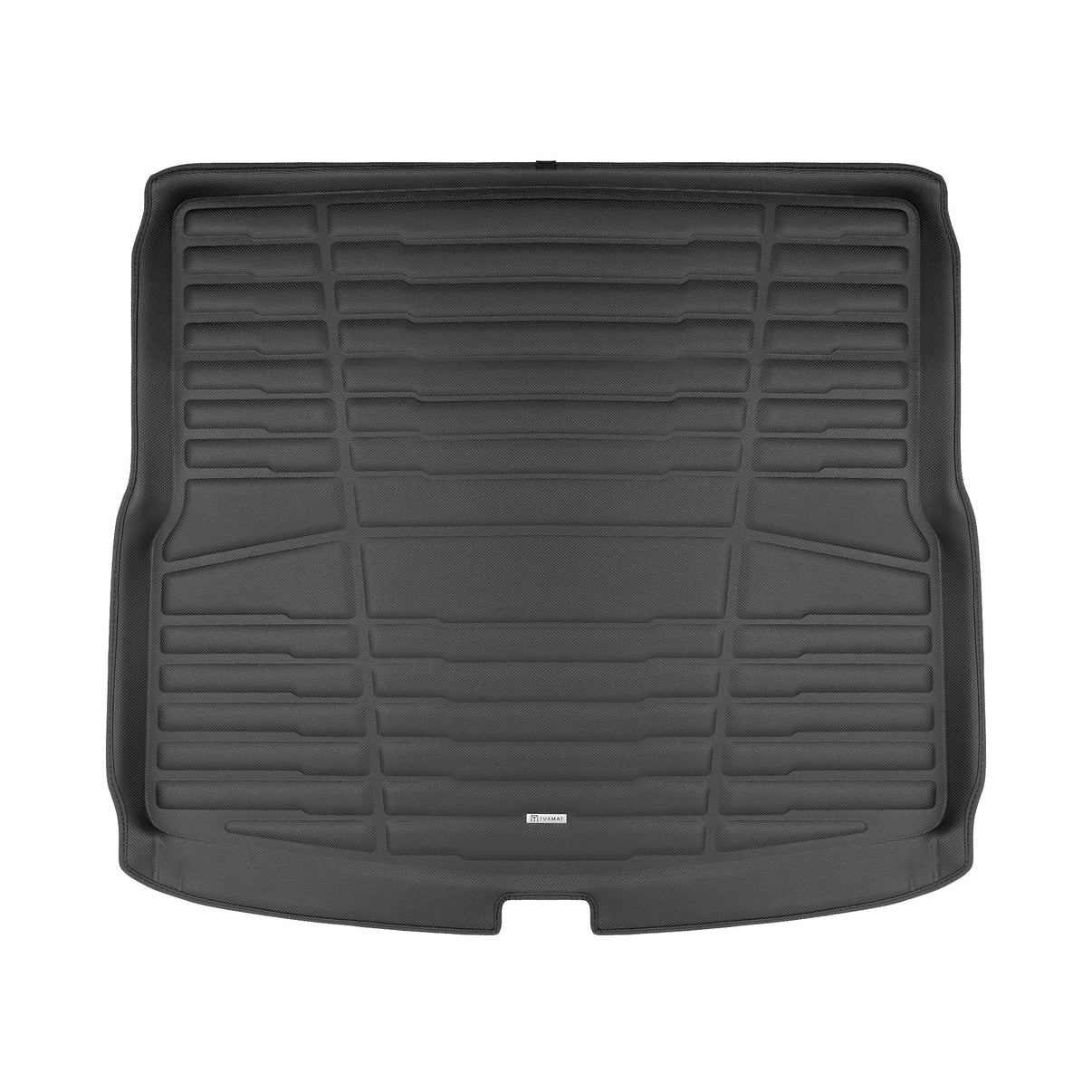 A set of black TuxMat trunk mats for Audi Q5 models.