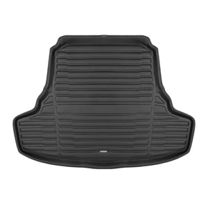 A set of black TuxMat trunk mats for Lexus IS models.