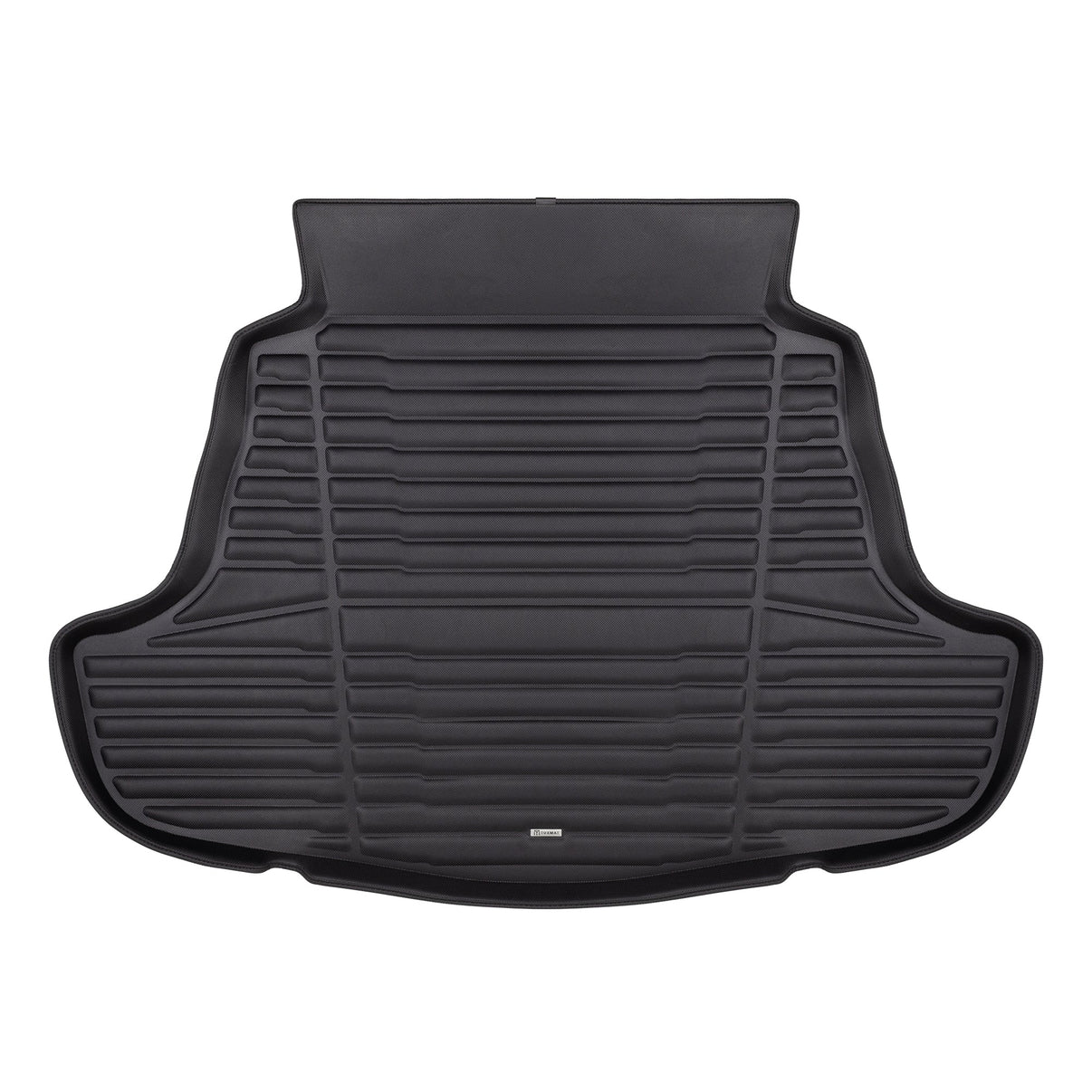 A set of black TuxMat trunk mats for Toyota Camry models.