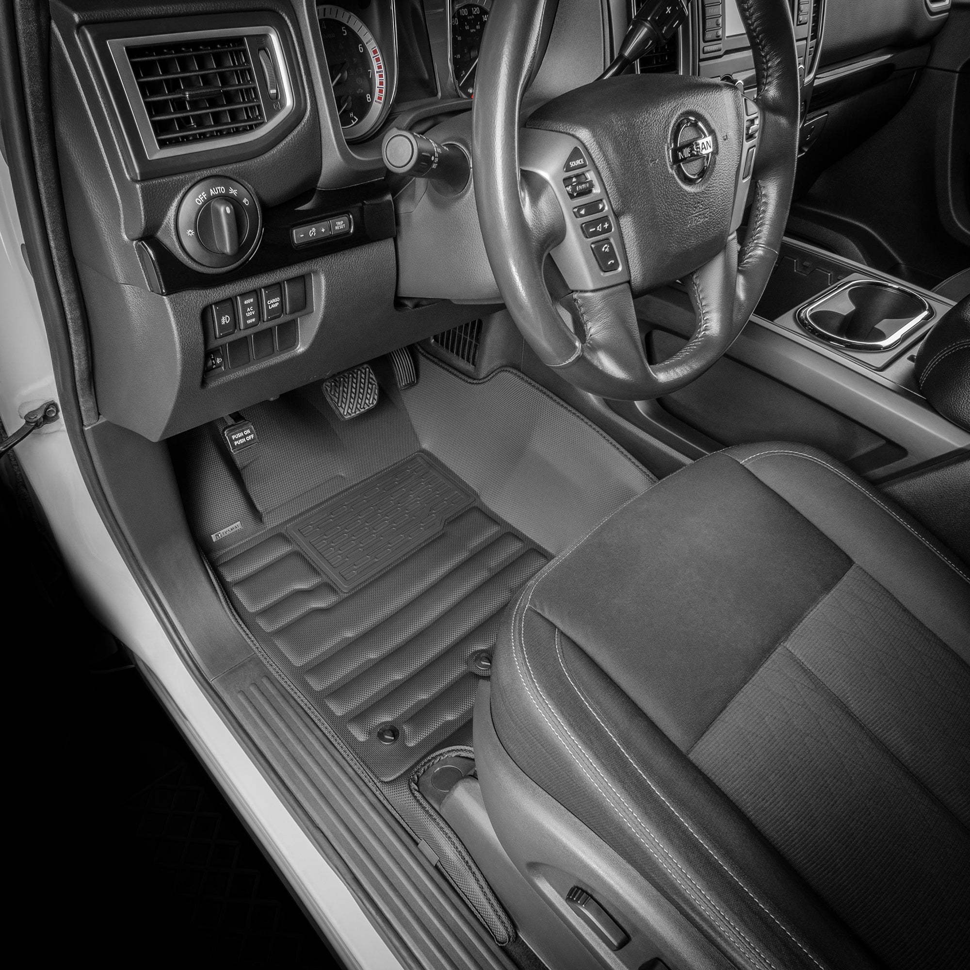Full-Coverage Mats for 2016-2024 Nissan Titan Crew Cab – TuxMat.com