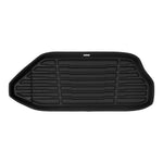A set of black TuxMat trunk mats for Porsche Boxster/718 Boxster/718 Spyder models.