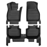 A set of black TuxMat car floor mats for BMW X2 models.