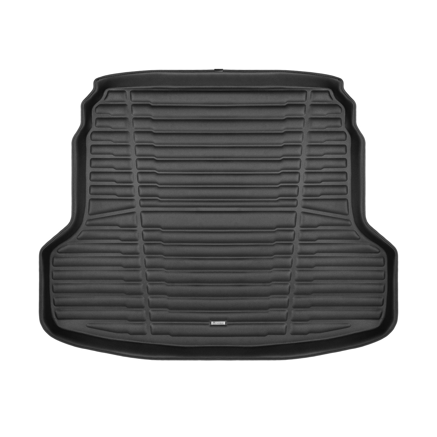 A set of black TuxMat trunk mats for Kia Forte/Forte5 models.