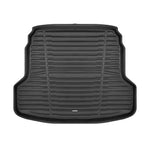 A set of black TuxMat trunk mats for Kia Forte/Forte5 models.