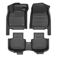 A set of black TuxMat car floor mats for Honda Accord models.