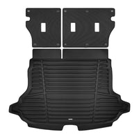 Black / Trunk Mats Only / T1D3 - SuperTrunk - Without Subwoofer - Complete Back Seat & Trunk Coverage ($153.60)