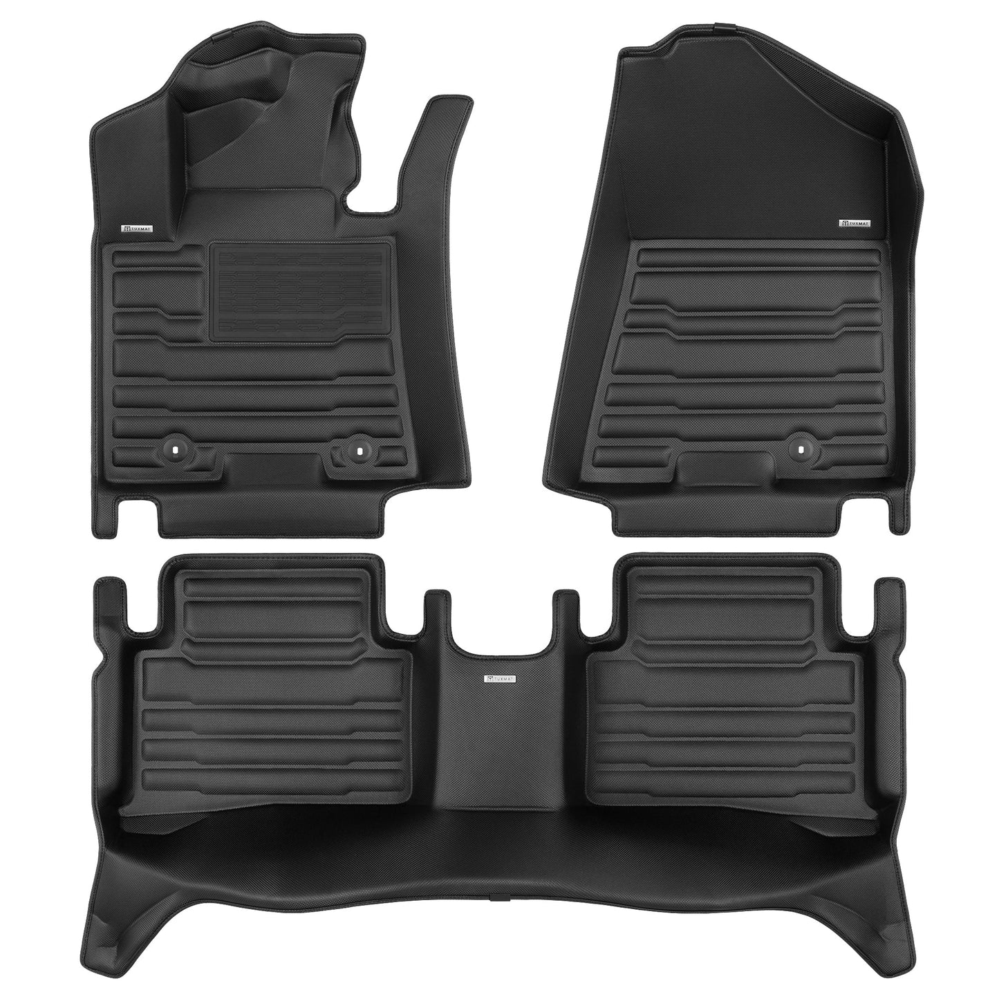 Tappetini Auto In Tessuto Car Mat Co TEXER Per Hyundai Tucson III (2015) | Set 4 Pezzi, Nero, Fissaggio Originale, Prodotto In UE