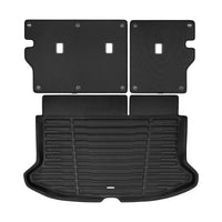 Black / Trunk Mats Only / T1D3 - SuperTrunk - Without Subwoofer Only - Complete Back Seat & Trunk Coverage ($153.60)
