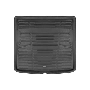 A set of black TuxMat trunk mats for Volvo S60 models.