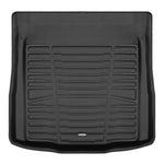 A set of black TuxMat trunk mats for BMW 4-Series models.