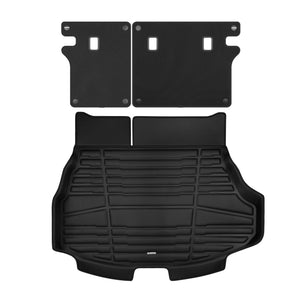 A set of black TuxMat trunk mats for Lexus UX models.