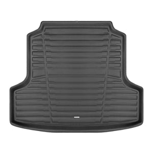 A set of black TuxMat trunk mats for Nissan Altima models.