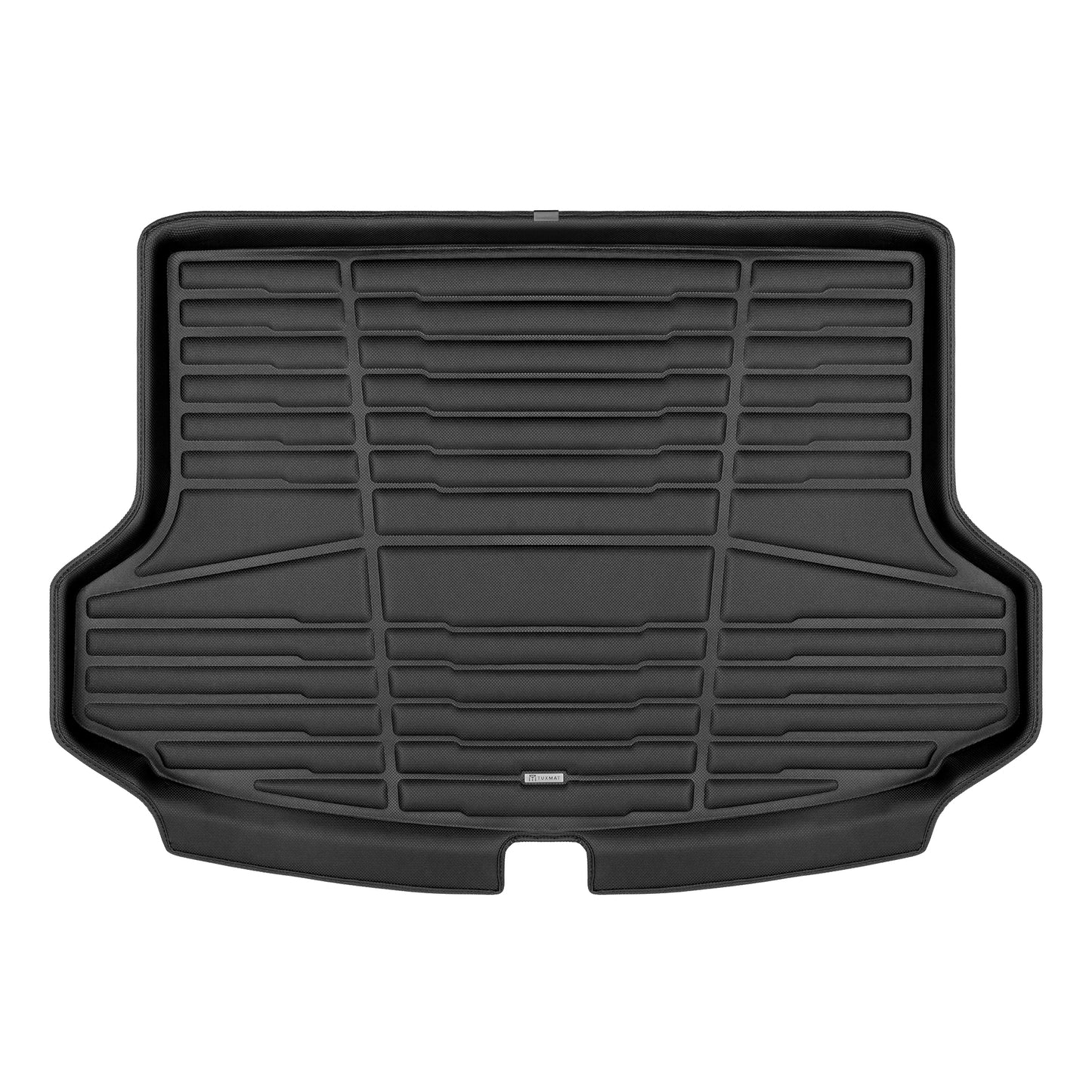 A set of black TuxMat trunk mats for Kia Seltos models.