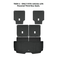 Black / Trunk Mats Only / TED5-1 - SuperTrunk - Powered Third Row Seats - Complete Back Seat & Trunk Coverage ($175.80)