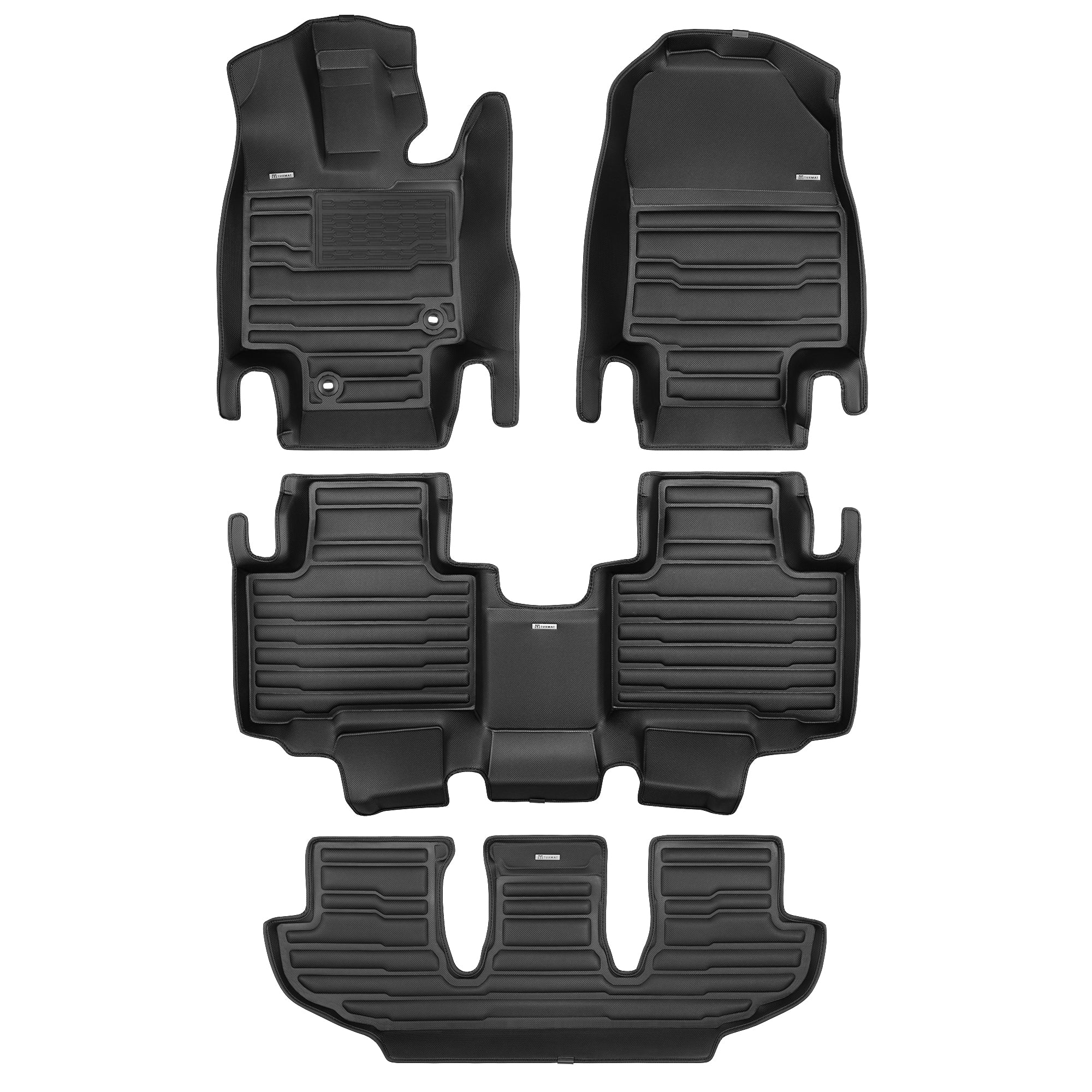 Full-Coverage Mats for 2020-2025 Toyota Highlander 8-Seater