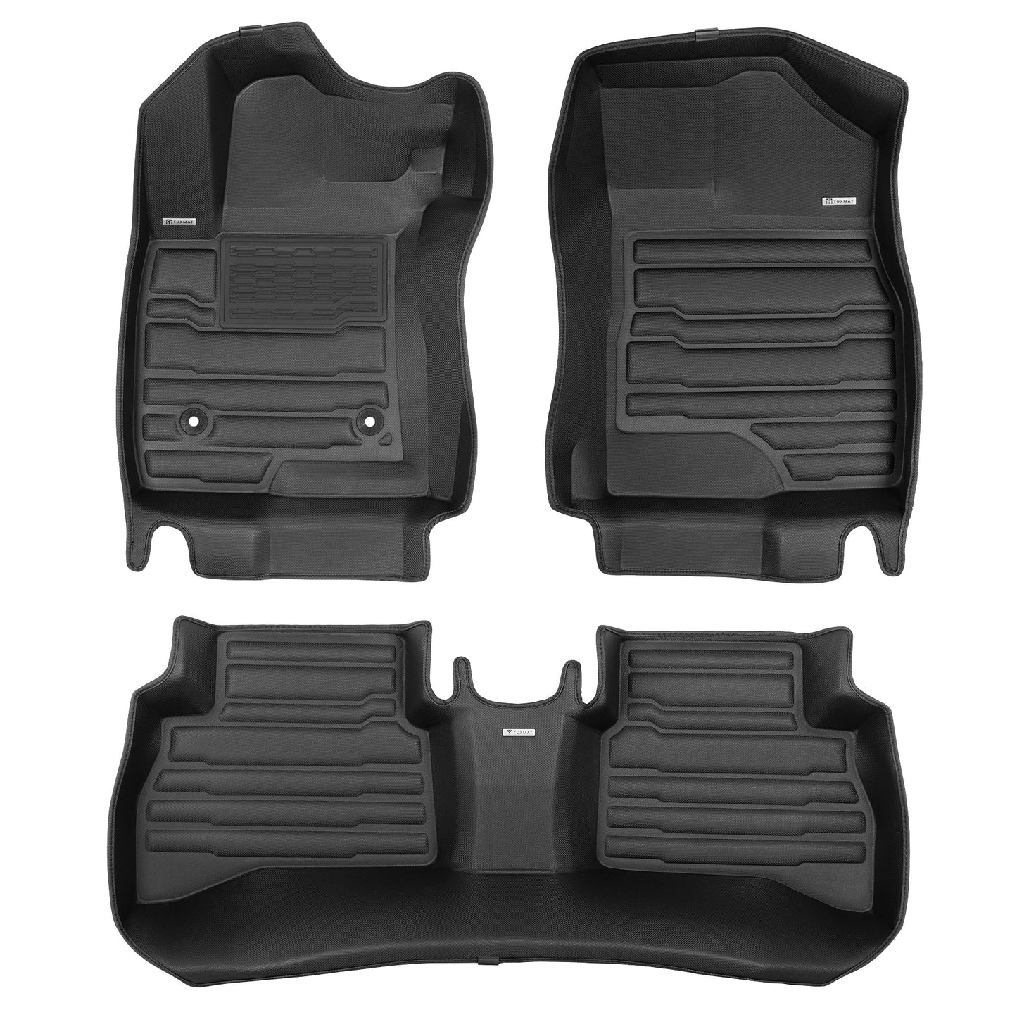 A set of black TuxMat car floor mats for Buick Encore GX models.