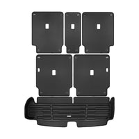 Black / Trunk Mats Only / T2ED6 - SuperTrunk - 7-Seater Models - Complete Back Seat & Trunk Coverage ($175.80)