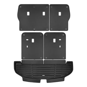 A set of black TuxMat trunk mats for Kia Sorento models.