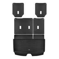 Black / Trunk Mats Only / TED5-1 - SuperTrunk - Powered Third Row Seats - Complete Back Seat & Trunk Coverage ($175.80)