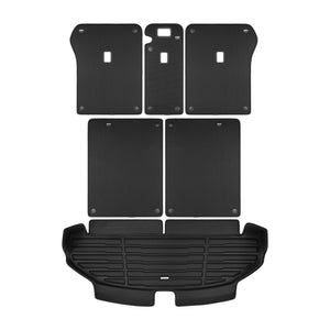 A set of black TuxMat trunk mats for Genesis GV80 models.