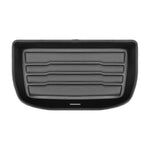 A set of black TuxMat trunk mats for Audi R8 models.