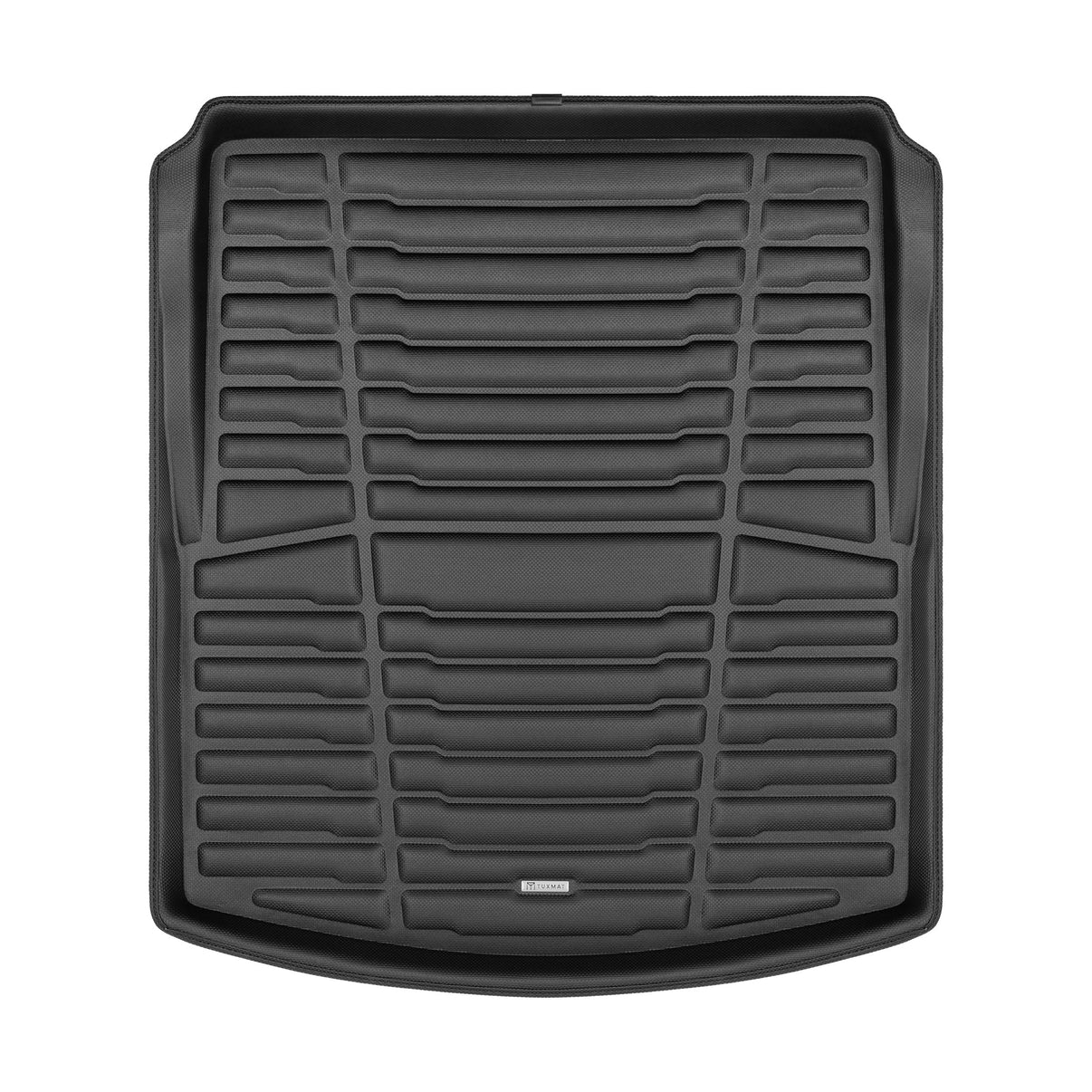 A set of black TuxMat trunk mats for Cadillac CT4 models.