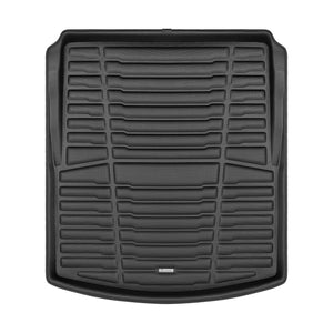 A set of black TuxMat trunk mats for Cadillac CT4 models.