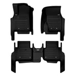 A set of black TuxMat car floor mats for Jeep Grand Cherokee L models.