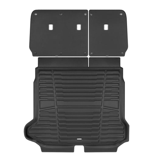 A set of black TuxMat trunk mats for Hyundai Ioniq models.