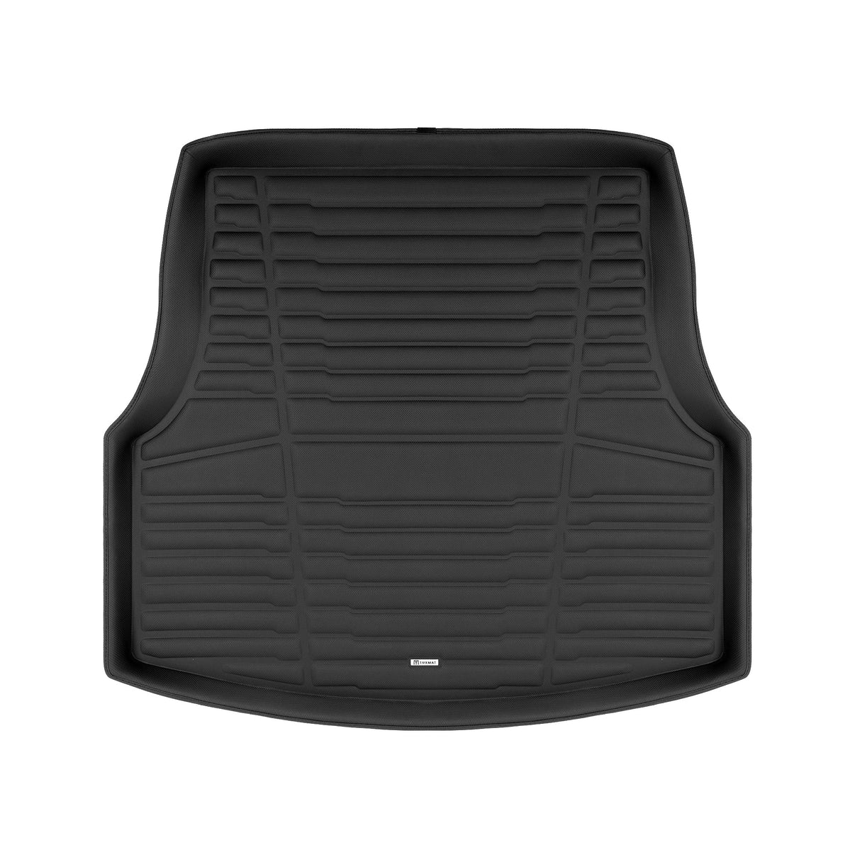 A set of black TuxMat trunk mats for Genesis G80 models.