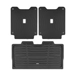A set of black TuxMat trunk mats for Ford Bronco 2Dr models.