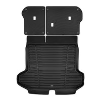 Black / Trunk Mats Only / T1D3 - SuperTrunk - With Subwoofer Only - Complete Back Seat & Trunk Coverage ($153.60)