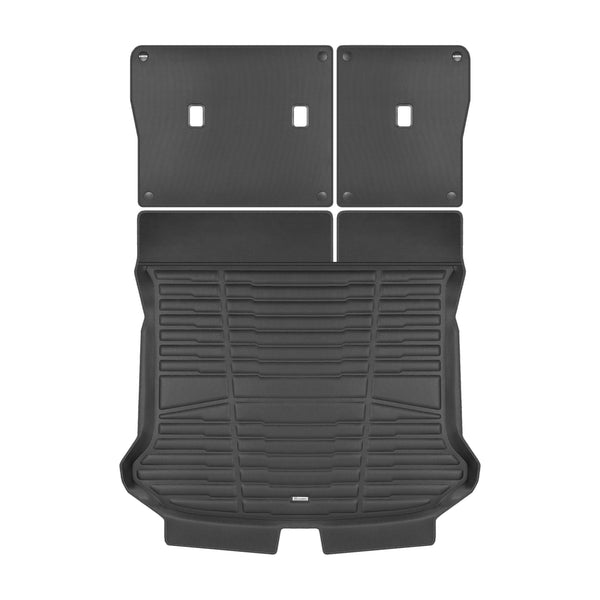 CARSTYLER® Kofferraummatte für Genesis GV 60 - Auswahl: Leder Schwarz Faden  Schw