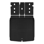 A set of black TuxMat trunk mats for BMW iX models.