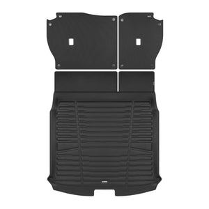 A set of black TuxMat trunk mats for Honda CR-V models.