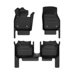 A set of black TuxMat car floor mats for MINI Countryman models.