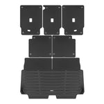A set of black TuxMat trunk mats for Mercedes Benz EQS models.