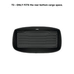 A set of black TuxMat trunk mats for MINI Cooper models.