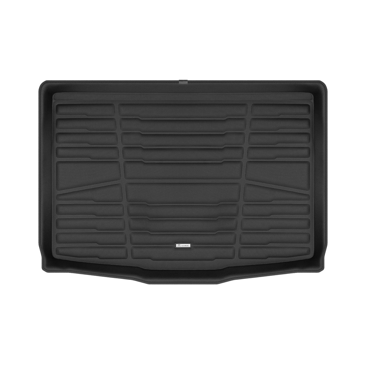 A set of black TuxMat trunk mats for Nissan Ariya models.