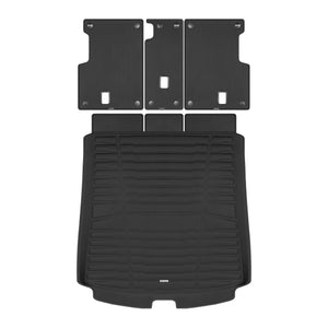 A set of black TuxMat trunk mats for Maserati Grecale models.
