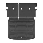 A set of black TuxMat trunk mats for Kia Niro models.