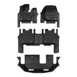 A set of black TuxMat car floor mats for Land Rover Range Rover models.