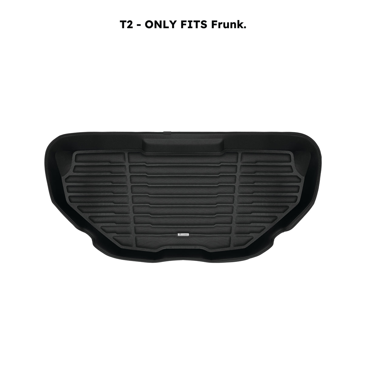 A set of black TuxMat trunk mats for Rivian R1S models.