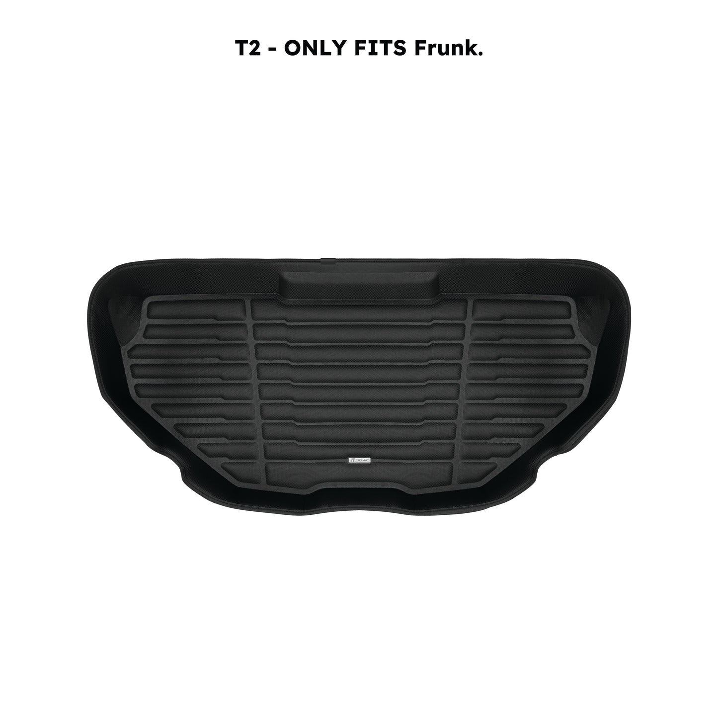 A set of black TuxMat trunk mats for Rivian R1S models.